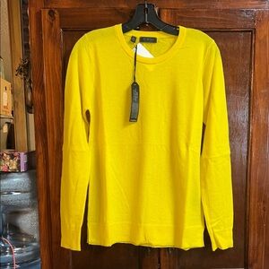 Women’s size medium maze, color cashmere round neck sweater Saks fifth Avenue